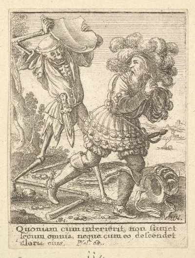 死のダンスからのカウント、1651年。 作： Wenceslaus Hollar