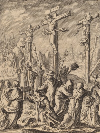 磔にされた。 作： Wenceslaus Hollar