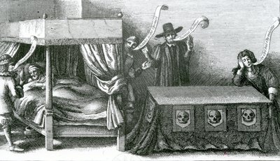 ジェームズ王の最初の死、1625 作： Wenceslaus Hollar