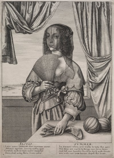 フォーシーズン：1641年夏。 作： Wenceslaus Hollar