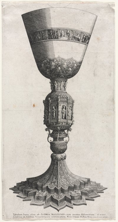 数字で飾られた大杯、1640。 作： Wenceslaus Hollar