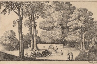 鉱泉。 作： Wenceslaus Hollar