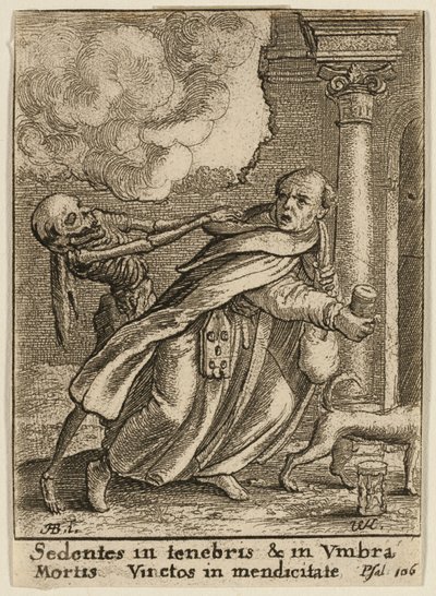 修道士と死 作： Wenceslaus Hollar