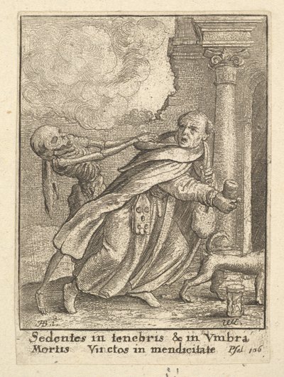 モンク、ダンスオブデス、1651年。 作： Wenceslaus Hollar