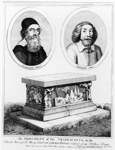 セントメアリーランベスの教会の庭の商人の記念碑、パブ。 1793年に 作： Wenceslaus Hollar