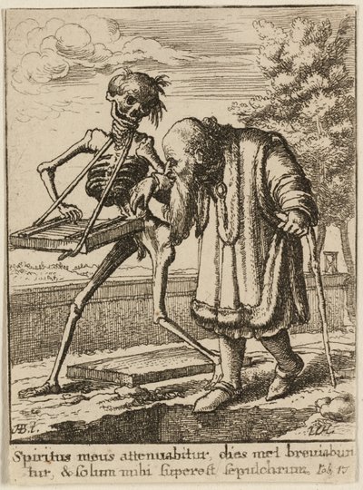 老人と死 作： Wenceslaus Hollar