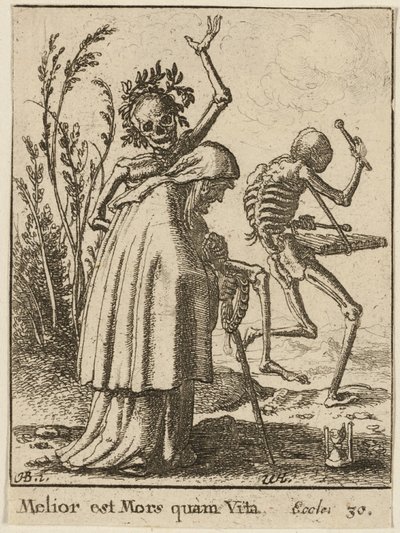 老女と死 作： Wenceslaus Hollar