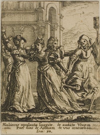 女王と死 作： Wenceslaus Hollar