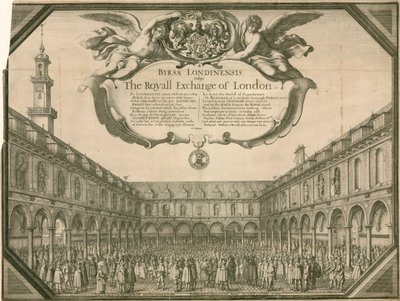 王立証券取引所、ロンドン 作： Wenceslaus Hollar