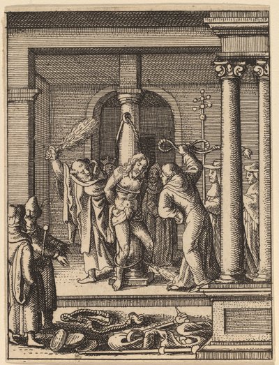むち打ち 作： Wenceslaus Hollar
