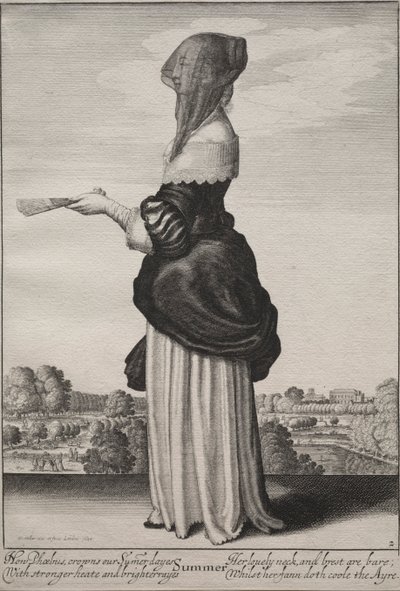 季節：夏、1643-1644年。 作： Wenceslaus Hollar