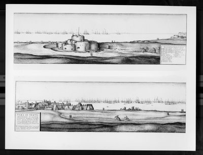 ケントの町と城、1640年 作： Wenceslaus Hollar