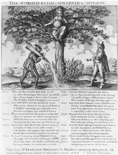 世界は意見に支配されている。 作： Wenceslaus Hollar