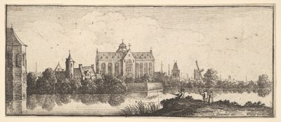 水辺の教会、1625-77年。 作： Wenceslaus Hollar