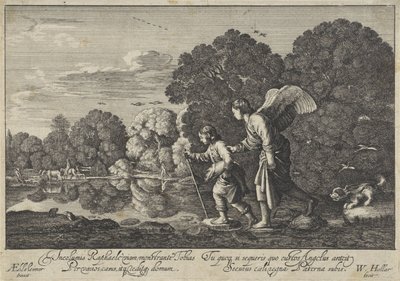 トビアス・エン・デ・エンゲル 作： Wenceslaus Hollar