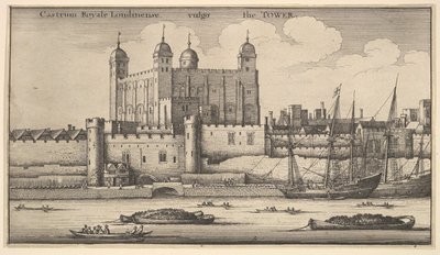 ロンドン塔、1625-77年。 作： Wenceslaus Hollar