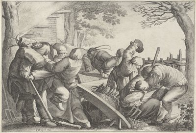 闘う農民 作： Wenceslaus Hollar