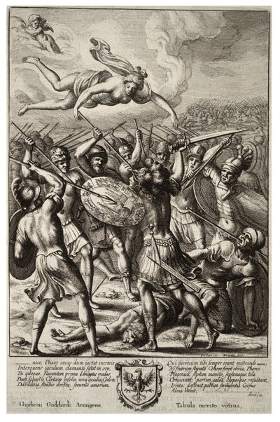 アイネイアスを守るヴィーナス状態2 作： Wenceslaus Hollar