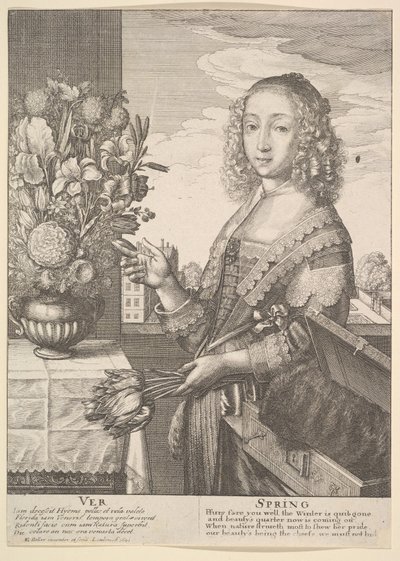 Ver-春の4分の3シーズン、1641年。 作： Wenceslaus Hollar