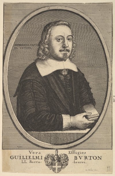 Vera Effigies Guilielmi Burton LL Baccalaurei、1657-58。 作： Wenceslaus Hollar