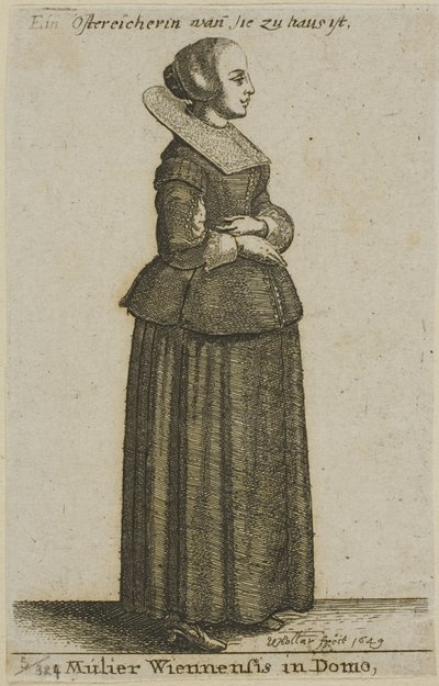ウィーンの女性 作： Wenceslaus Hollar