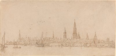 アントワープの眺め 作： Wenceslaus Hollar