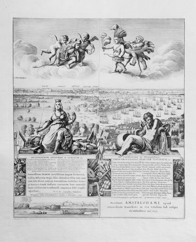 ロンドンの眺め、1647年発行（ファクシミリコピー）（詳細） 作： Wenceslaus Hollar