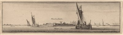 1647年のシェンケンシャンツの眺め。 作： Wenceslaus Hollar