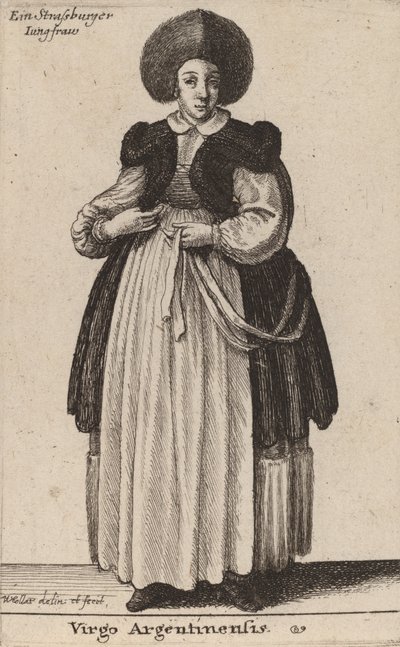 アルゼンチンの処女。 作： Wenceslaus Hollar