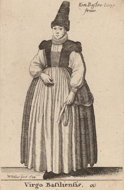 Virgo Basiliensis, 1644年。 作： Wenceslaus Hollar