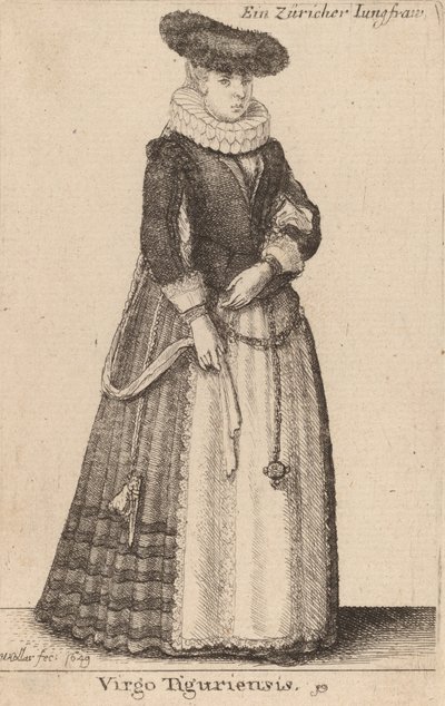 乙女座ティグリエンシス、1649年。 作： Wenceslaus Hollar