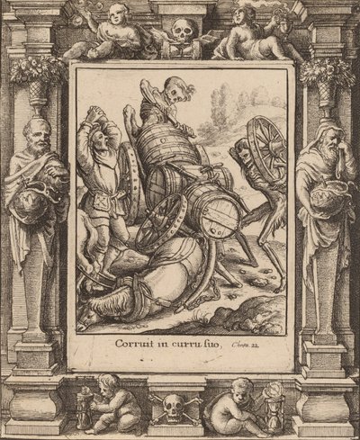 ワゴナー、1651年 作： Wenceslaus Hollar