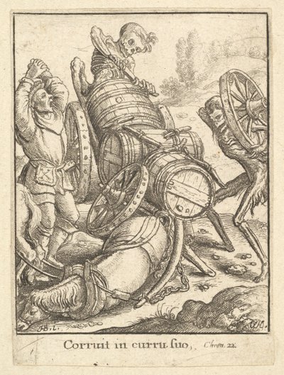 Waggoner、Dance of Death、1651年 作： Wenceslaus Hollar