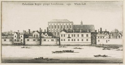 川から見たホワイトホール 作： Wenceslaus Hollar