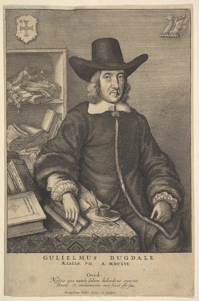 ウィリアム・ダグデール、1625-77。 作： Wenceslaus Hollar