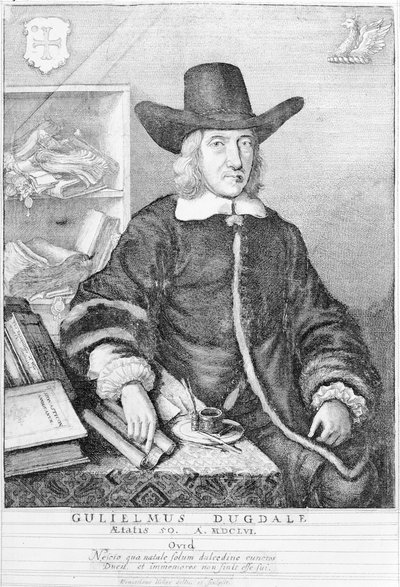 ウィリアム・ダグデール、1656 作： Wenceslaus Hollar