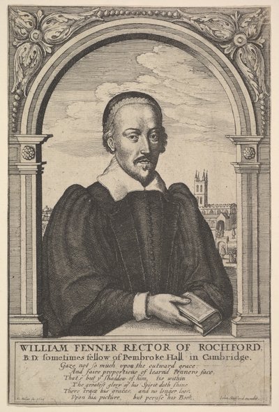 ウィリアムフェナー、ロッチフォード学長、1656年。 作： Wenceslaus Hollar