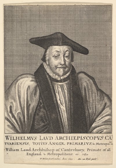 ウィリアム・ラウド（カンタベリー大司教）1641年 作： Wenceslaus Hollar