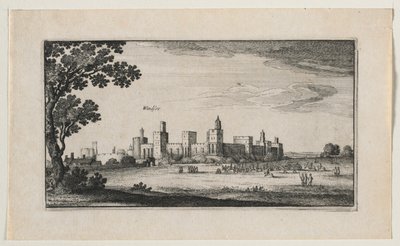 南東から見たウィンザー城 作： Wenceslaus Hollar