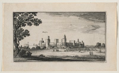 南東のウィンザー城、1644年。 作： Wenceslaus Hollar