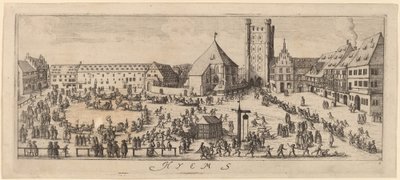 冬：パレードグラウンド 作： Wenceslaus Hollar