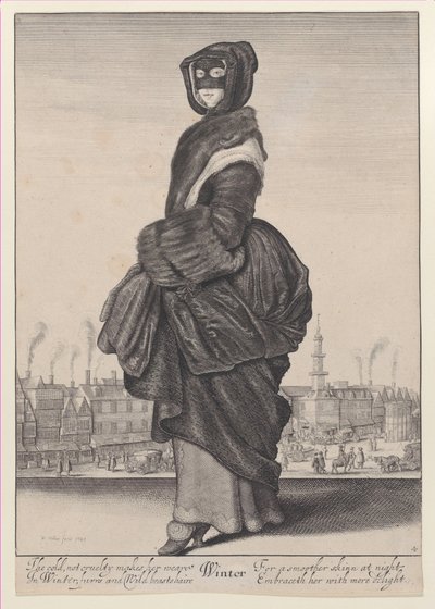 冬、『ザ・シーズンズ』より、1643年から44年。 作： Wenceslaus Hollar