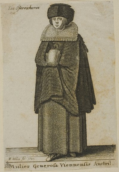ウィーン出身の女性 作： Wenceslaus Hollar