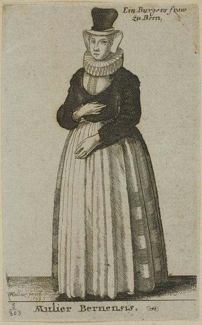 ベルンの女 作： Wenceslaus Hollar