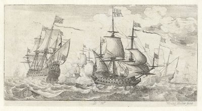 海戦 海景（シリーズタイトル） 作： Wenceslaus Hollar