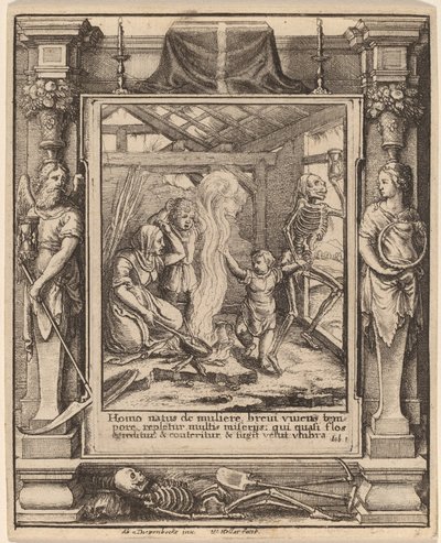子 作： Wenceslaus Hollar after Hans Holbein the Younger after Abraham van Diepenbeeck