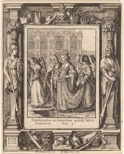 皇后 作： Wenceslaus Hollar after Hans Holbein the Younger after Abraham van Diepenbeeck