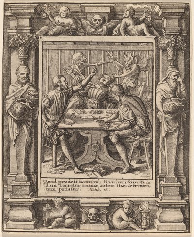 ゲーマーズ 作： Wenceslaus Hollar after Hans Holbein the Younger after Abraham van Diepenbeeck