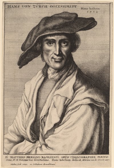 ハンス・フォン・チューヒ、ゴールドスミス 作： Wenceslaus Hollar after Hans Holbein the Younger