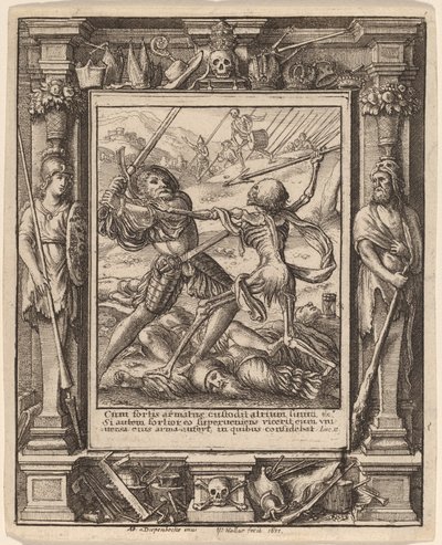 騎士 作： Wenceslaus Hollar after Hans Holbein the Younger after Abraham van Diepenbeeck